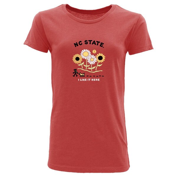 Heather Red Ladies Short Sleeve Tee